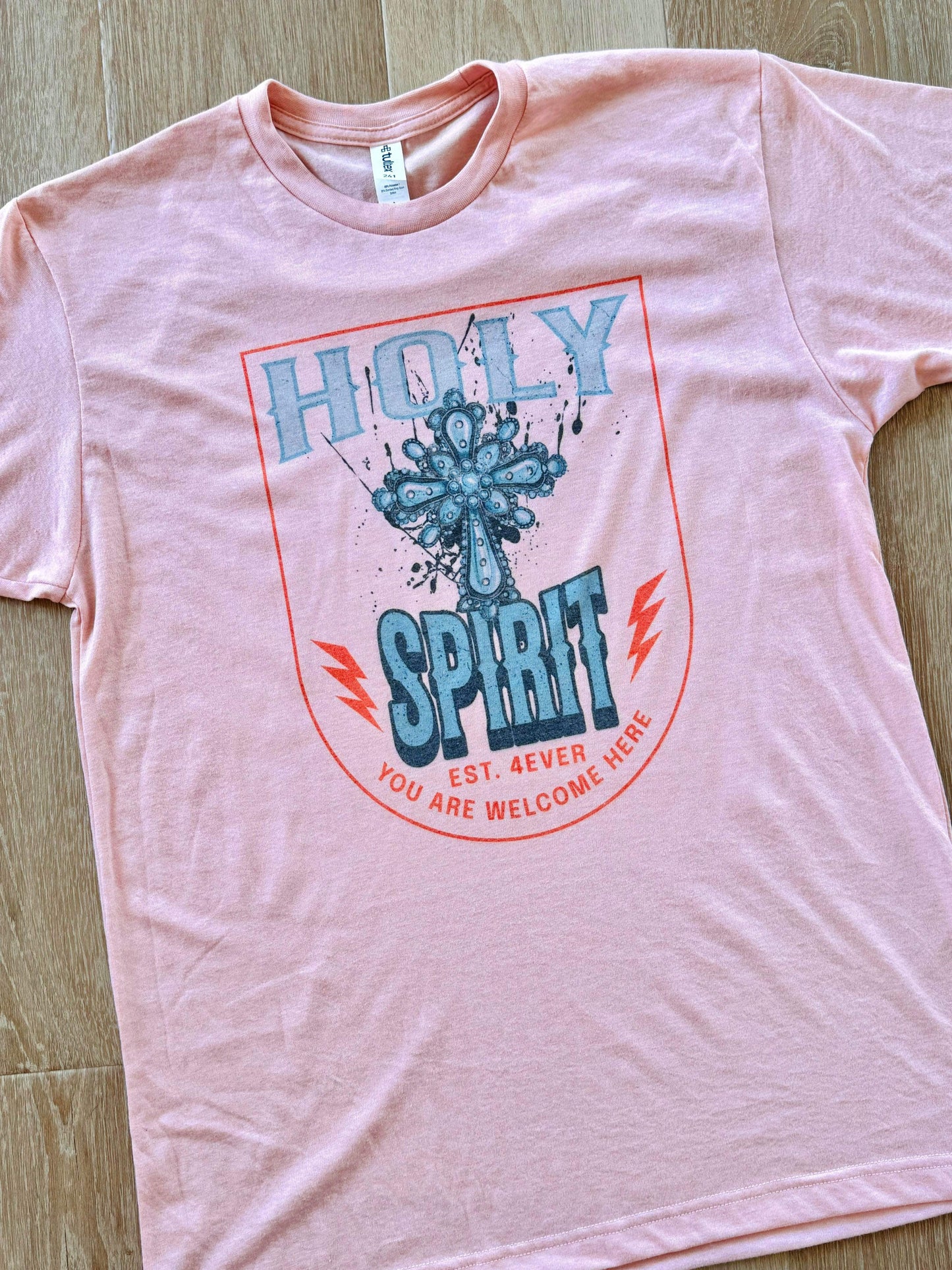 Holy Spirit- peach tee