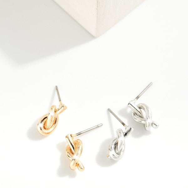 Knot Stud Earrings