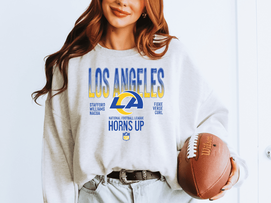 Los Angeles Rams Horns Up Crew