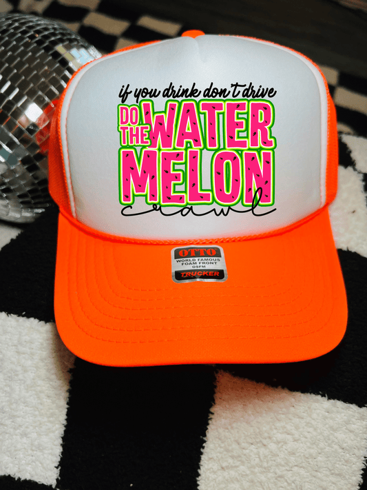 Watermelon Crawl trucker hat