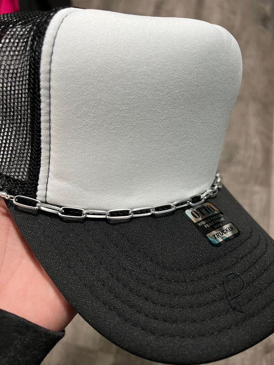 Silver Trucker Hat Chain