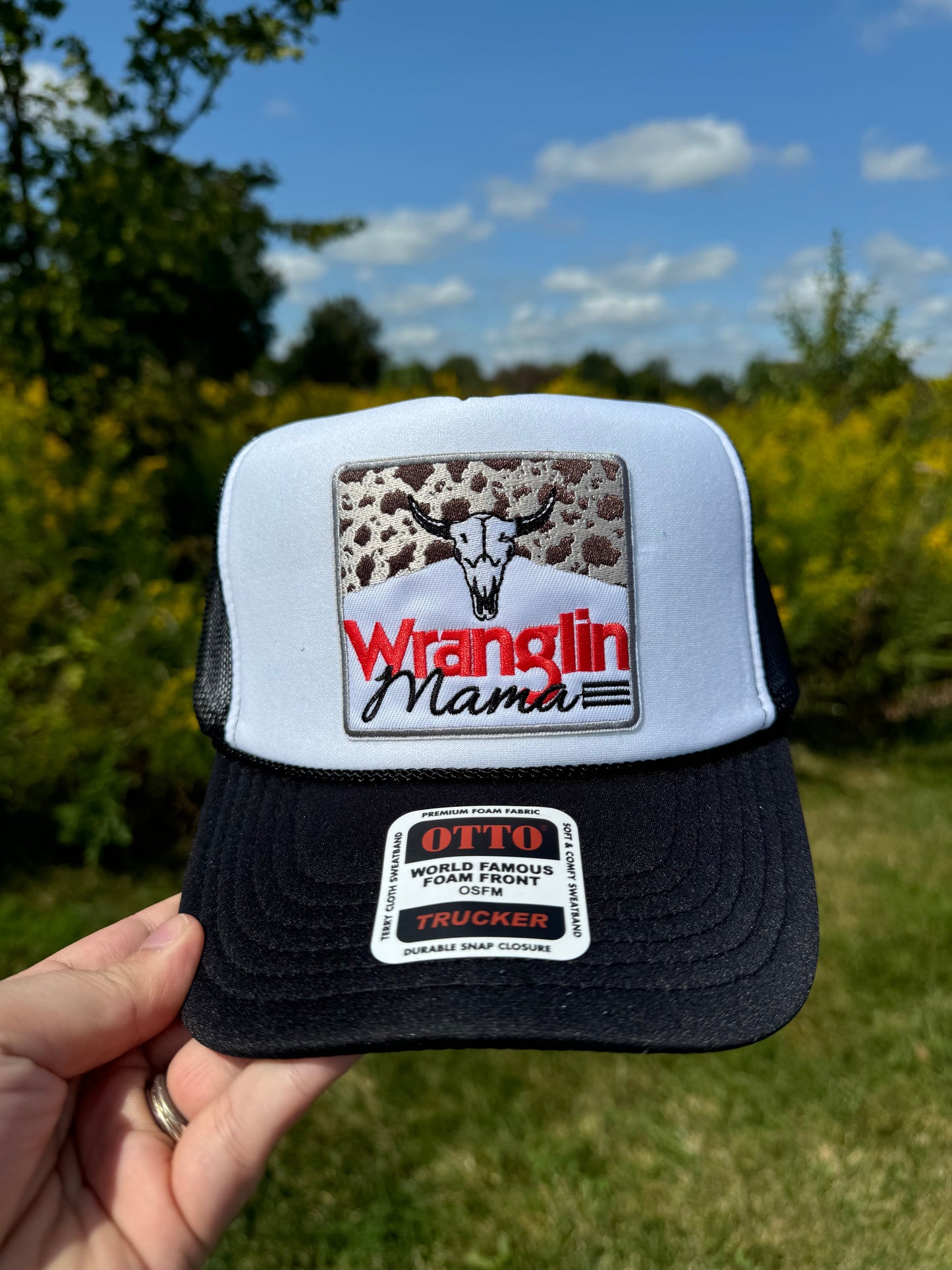 Wranglin Mama Patch Trucker Hat