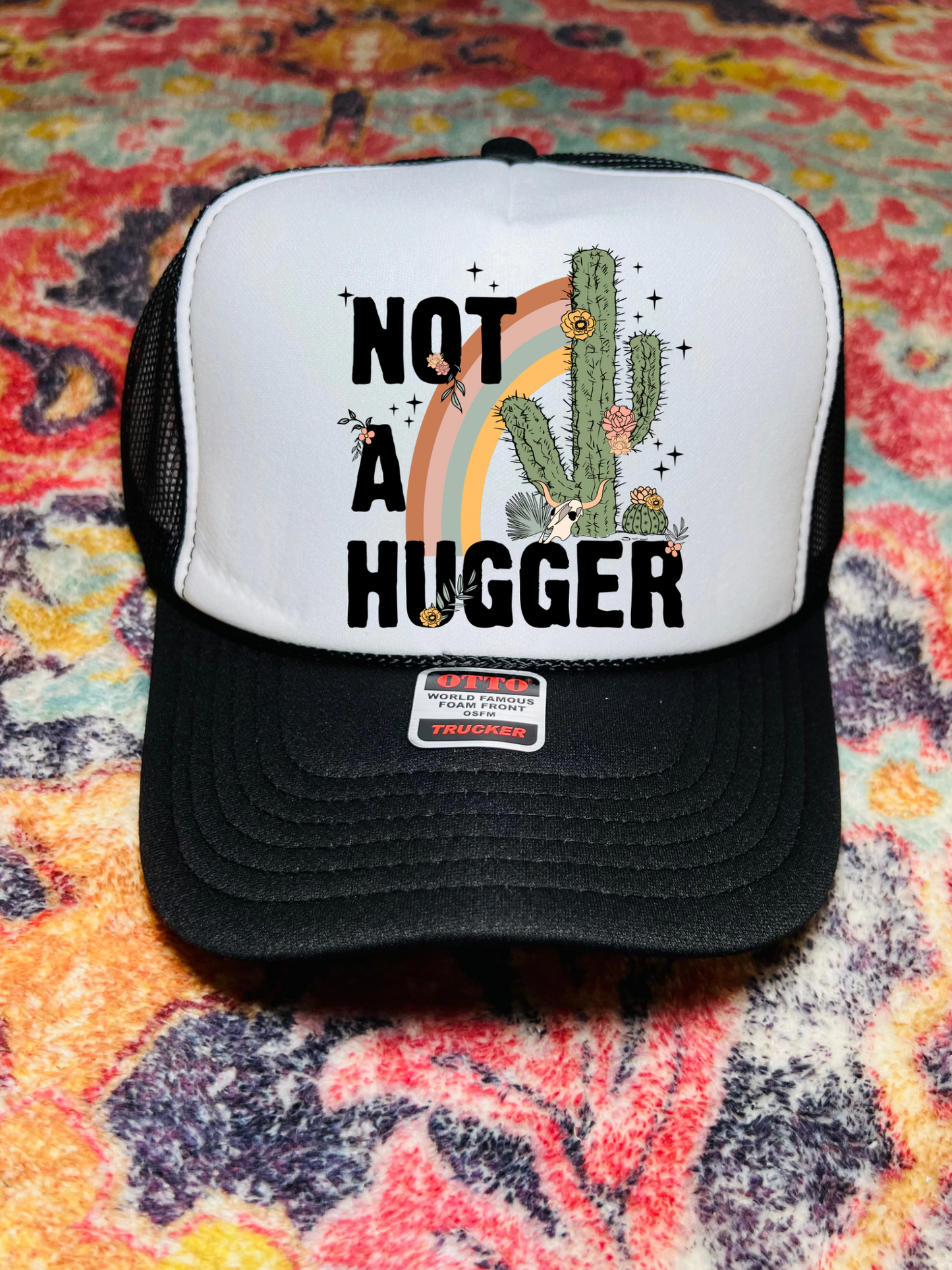 Not a hugger trucker hat