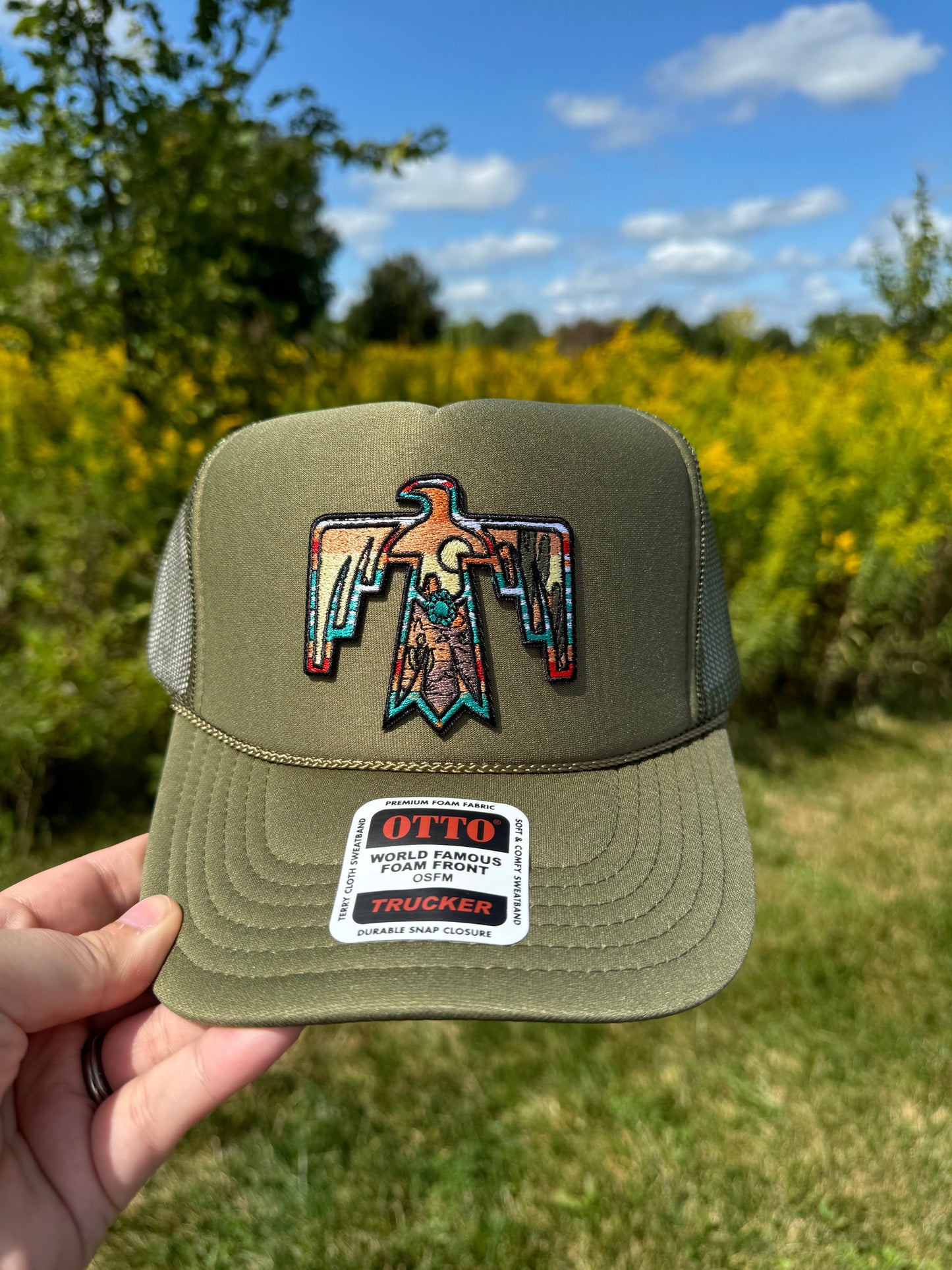 Western Sunset Trucker Patch Hat