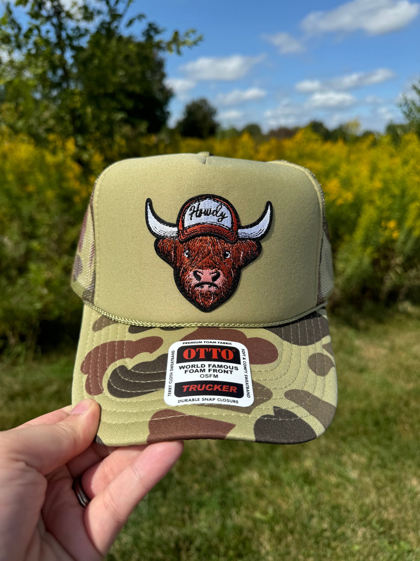 Howdy Highland Patch Trucker Hat