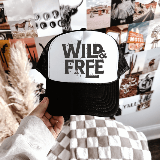 Wild & Free- trucker hat