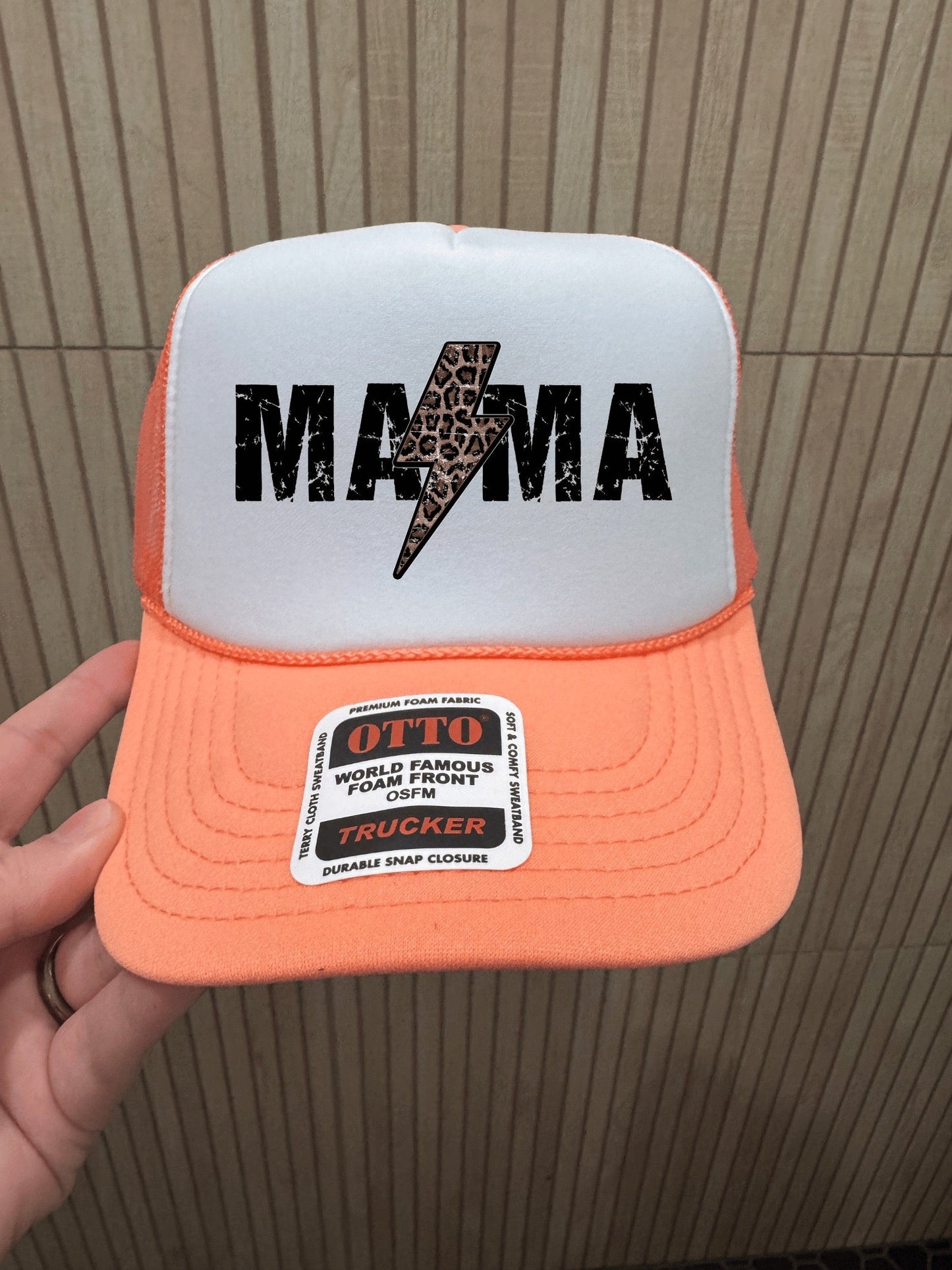 Mama Leopard Lightning Trucker Hat