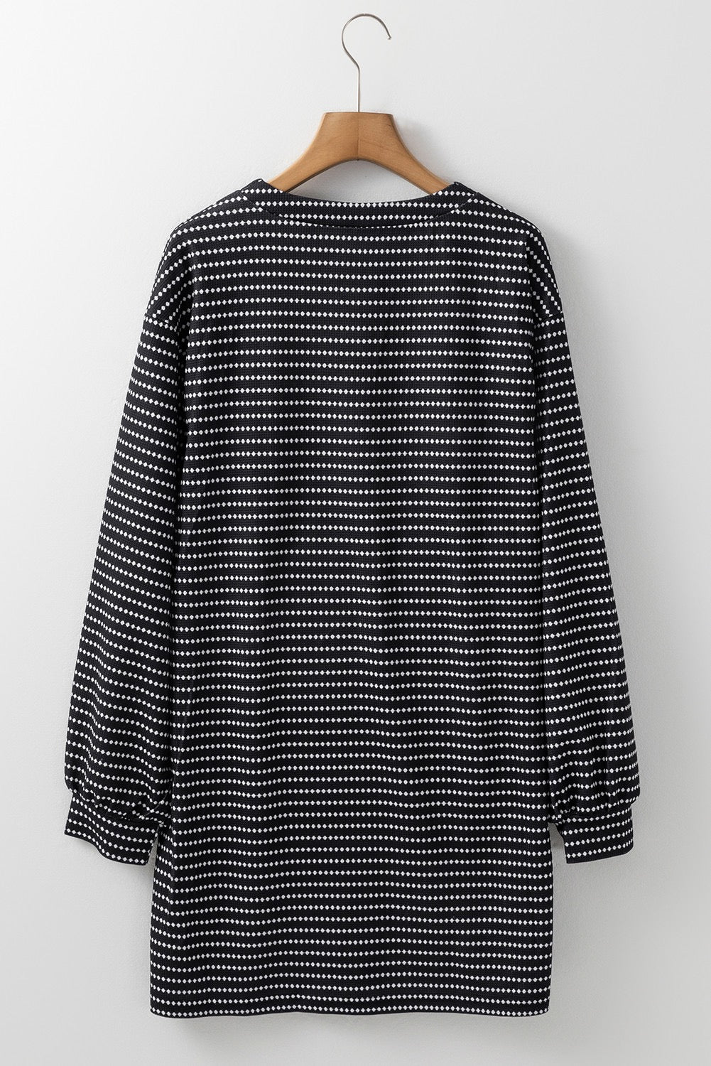 Black Striped Shift Dress LT