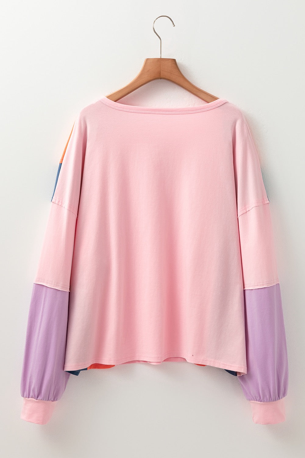 Pink Colorblock Pullover LT