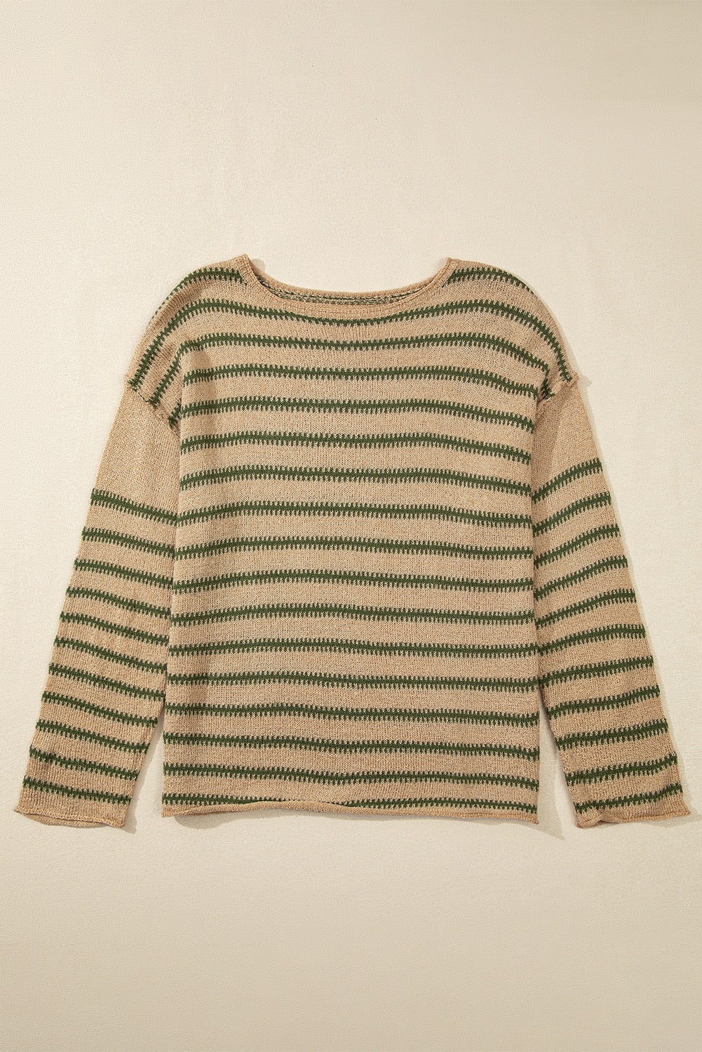 Khaki Striped Sweater LT