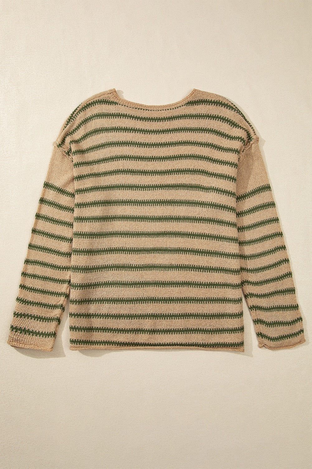 Khaki Striped Sweater LT