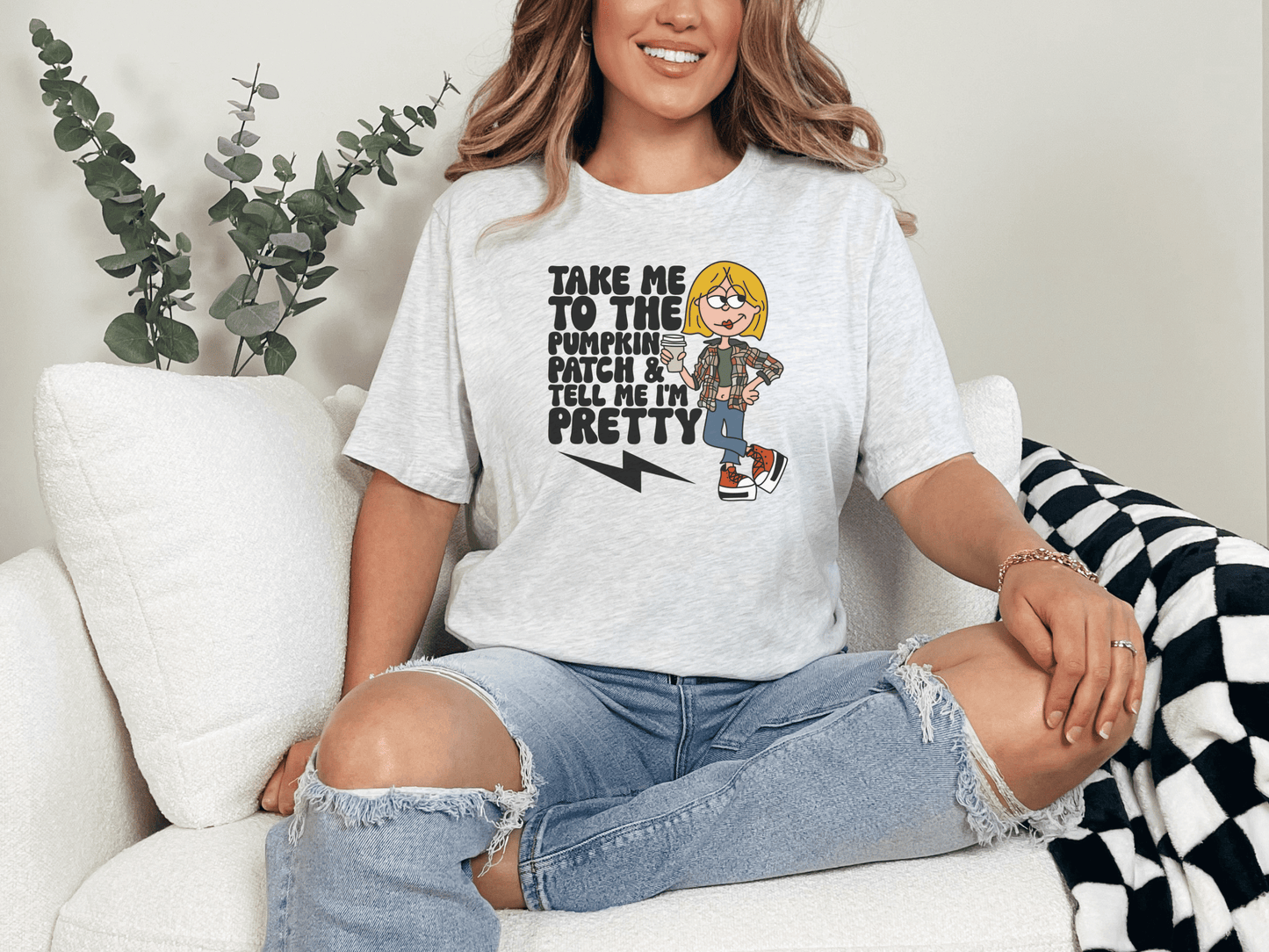 Take me to the pumpkin patch ash tee