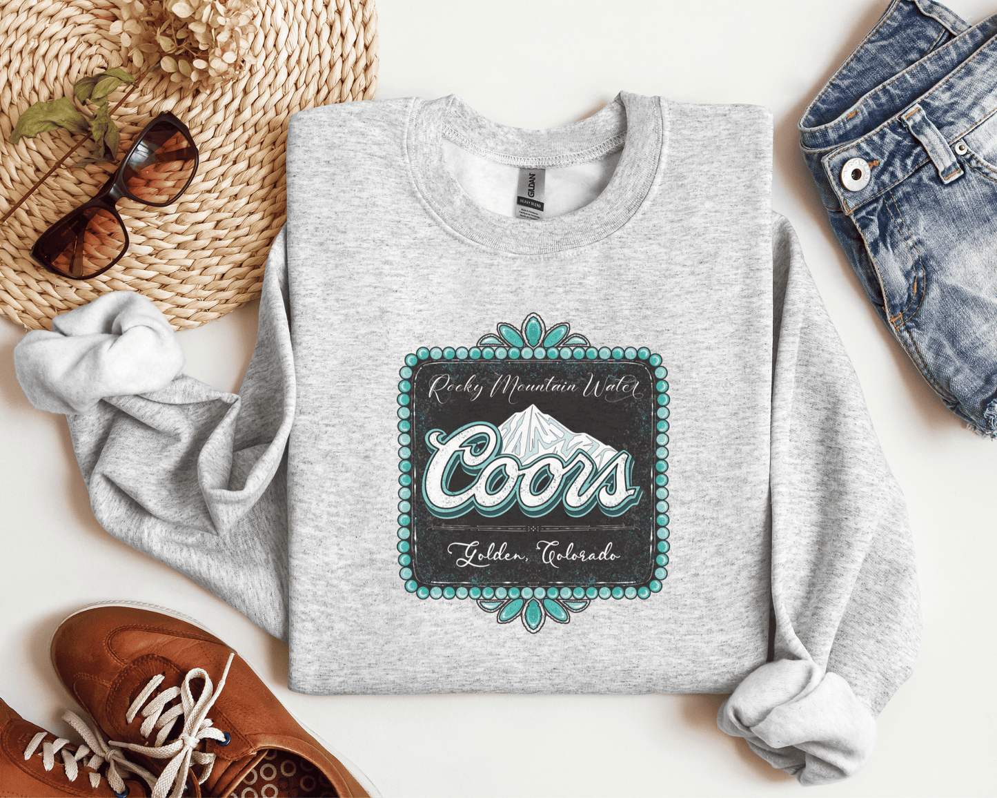 Coors Turquoise Ash Crew