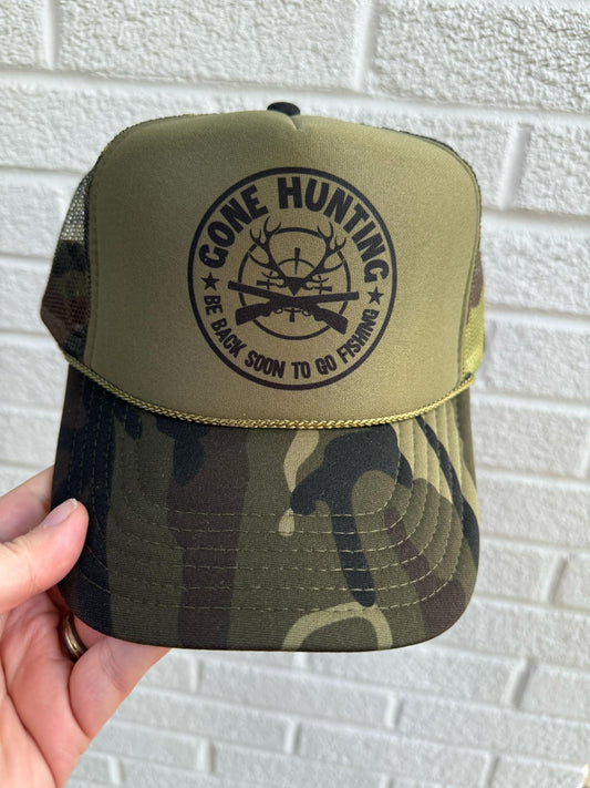 Gone Hunting Trucker Hat